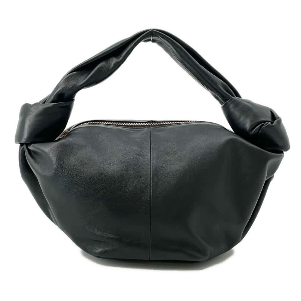 Bottega Veneta Handbag Double Knot Leather Black Bag